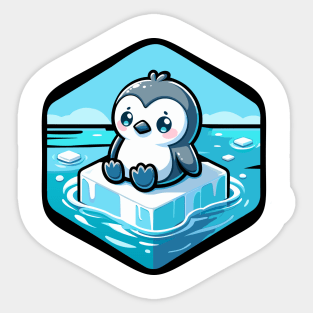 Melting Penguin Sticker